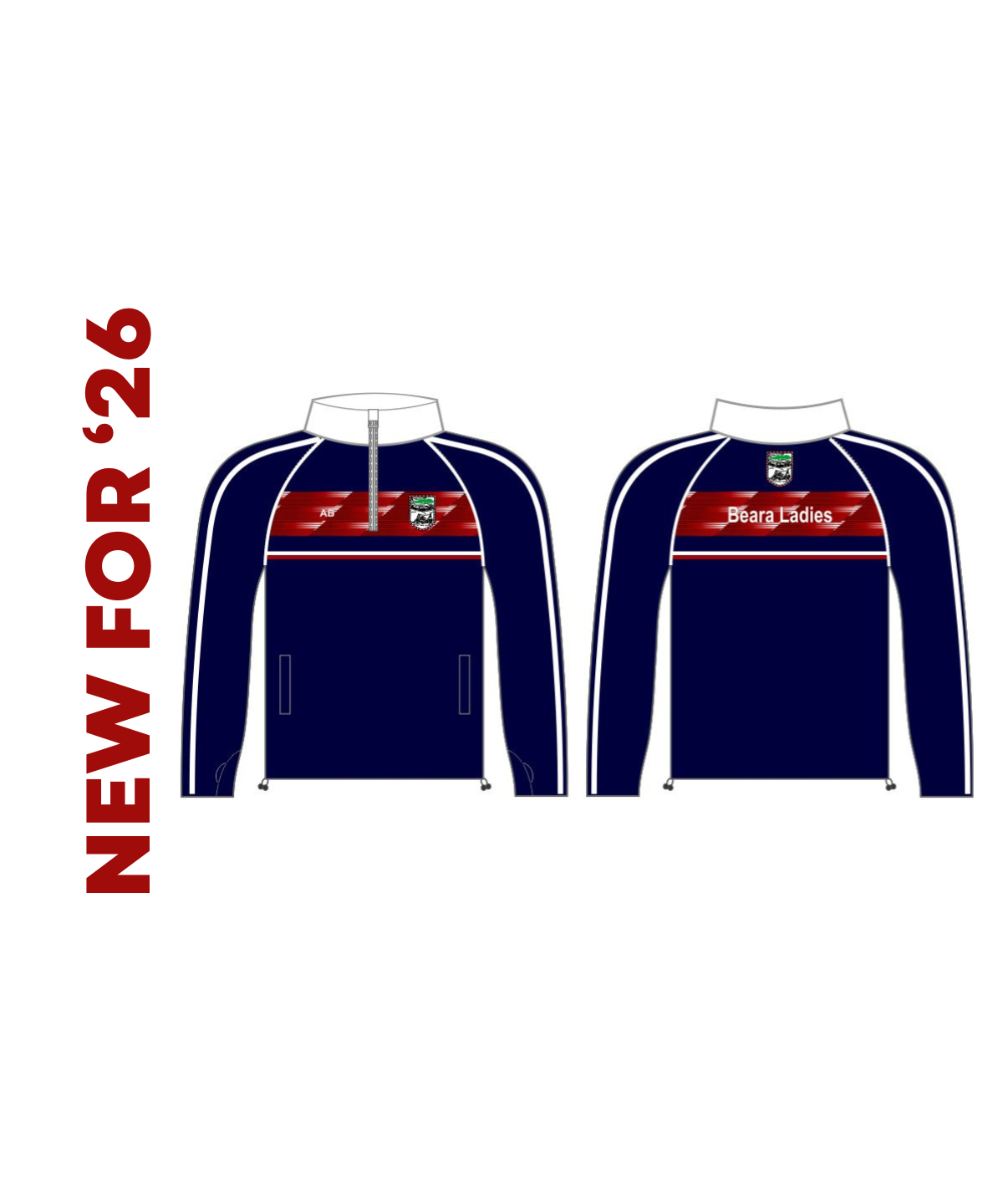 NEW FOR 26' Beara Ladies GFC Half Zip Adults