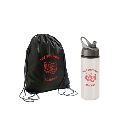 SPECIAL OFFER The Showbiz Academy Bottle & Gym Sack Pack
