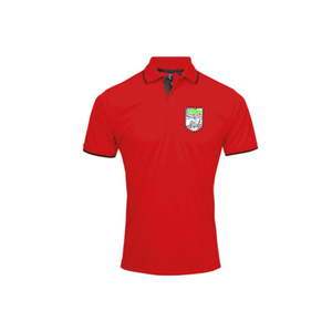 Beara Ladies GFC Contrast Polo Red with Black Trim (Ladies cut)