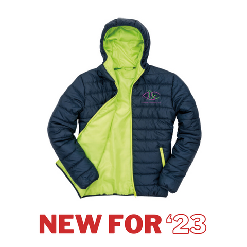 NEW for '23 AURA Swimming Club Dundalk Result Core Soft Padded Jacket (Unisex Fit)