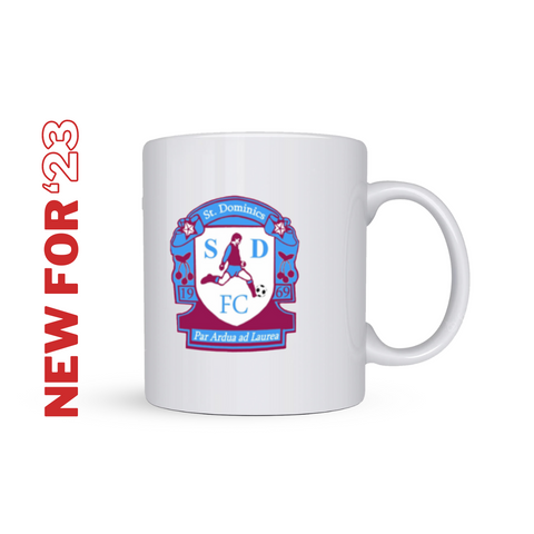 NEW for '23 St Dominics FC 11oz White Mug