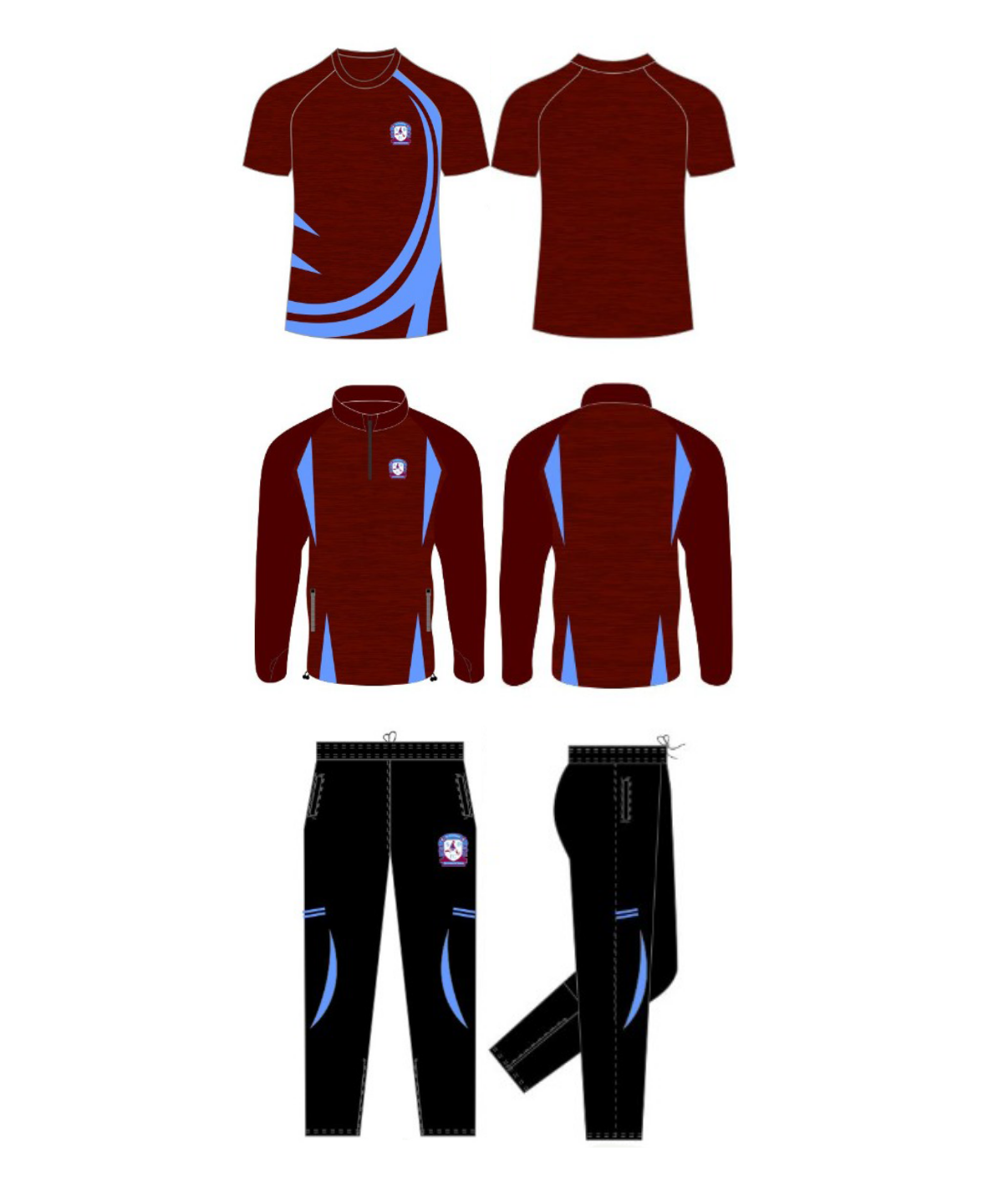 St. Dominics FC Training Pack with Training Jersey Kids