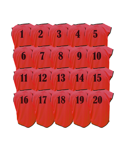 Pack of Squad Training Bibs Kids (from 1 to 20)
