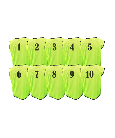 Pack of Squad Training Bibs Kids (from 1 to 10)