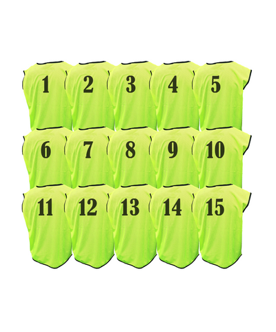 Pack of Squad Training Bibs Kids (from 1 to 15)