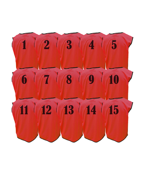 Pack of Squad Training Bibs Kids (from 1 to 15)